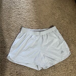 Adidas Women's Light Gray Athletic Shorts